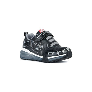 GEOX Bayonyc (J36FEB)-Black Panther Light Up Trainers | Geox Shoes | Wisemans Shoes | Bantry | West Cork | Shoe Shop | West Cork | Ireland