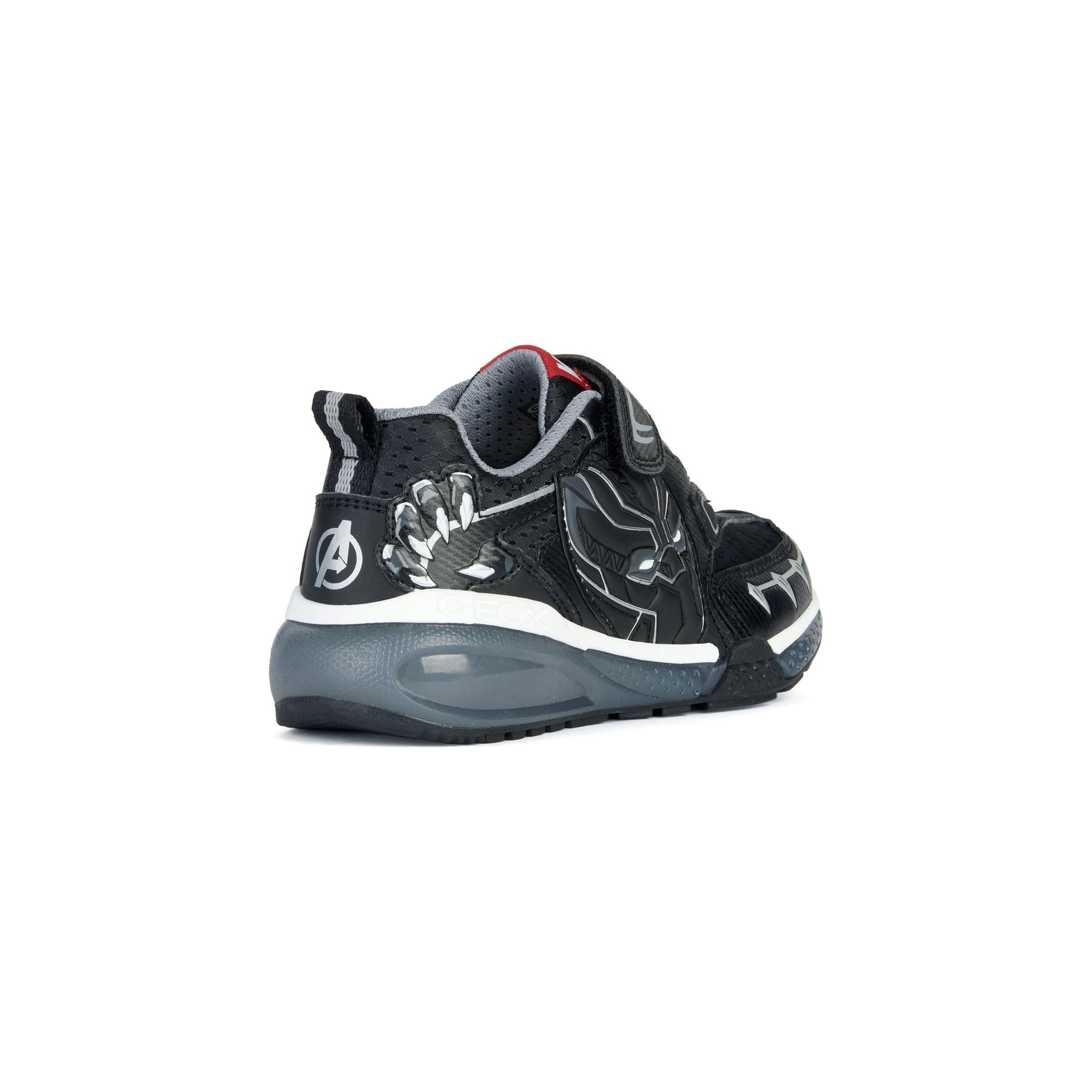 GEOX Bayonyc (J36FEB)-Black Panther Light Up Trainers | Geox Shoes | Wisemans Shoes | Bantry | West Cork | Shoe Shop | West Cork | Ireland