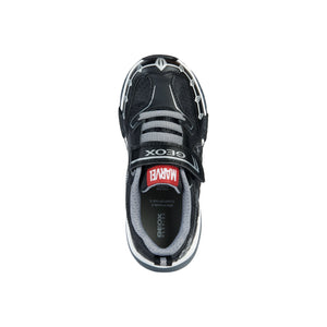 GEOX Bayonyc (J36FEB)-Black Panther Light Up Trainers | Geox Shoes | Wisemans Shoes | Bantry | West Cork | Shoe Shop | West Cork | Ireland
