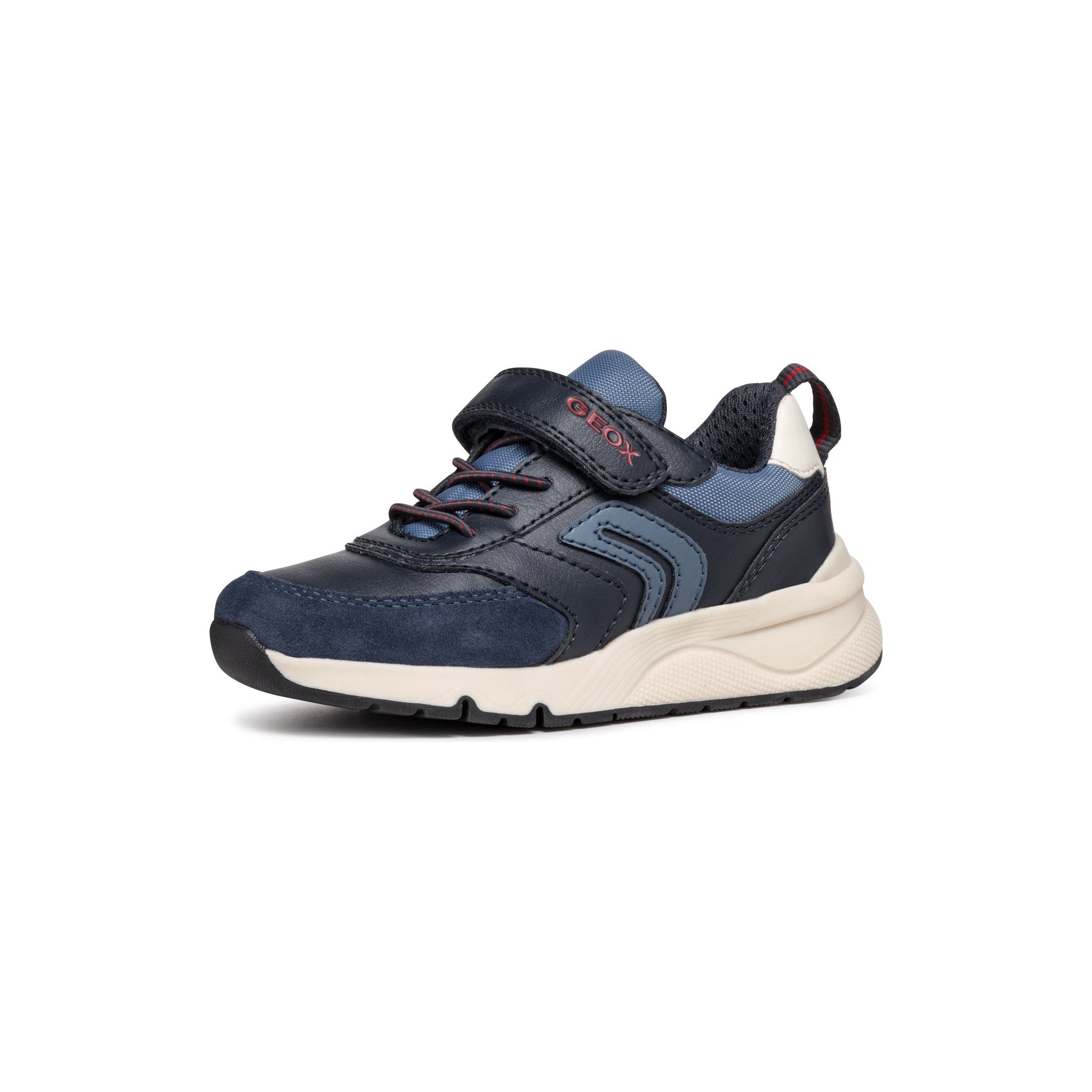GEOX Rooner (J46H0D)- Kids Velcro trainer in Navy | Geox Shoes | Wisemans Shoes | Bantry | Childrens Shoes | Shoe Shop | West Cork | Ireland