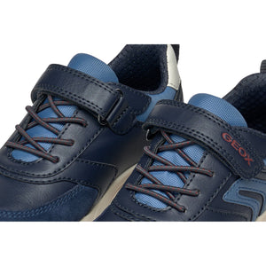 GEOX Rooner (J46H0D)- Kids Velcro trainer in Navy | Geox Shoes | Wisemans Shoes | Bantry | Childrens Shoes | Shoe Shop | West Cork | Ireland