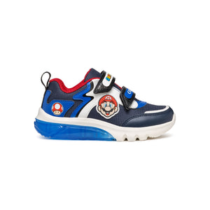 GEOX Ciberdron (J46LBI)-Light Up Trainers in Blue/Red | GEOX | Childrens Shoes | Wisemans Shoes | Bantry | Shoe Shop | West Cork | Ireland