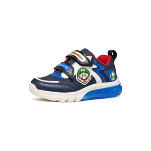 GEOX Ciberdron (J46LBI)-Light Up Trainers in Blue/Red | GEOX | Childrens Shoes | Wisemans Shoes | Bantry | Shoe Shop | West Cork | Ireland
