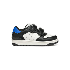 GEOX Washiba (J46LQA) -Kids Velcro Trainer in White/Royal/Black | GEOX Shoes | Wisemans | Bantry | Shoe Shop | Munster | Ireland