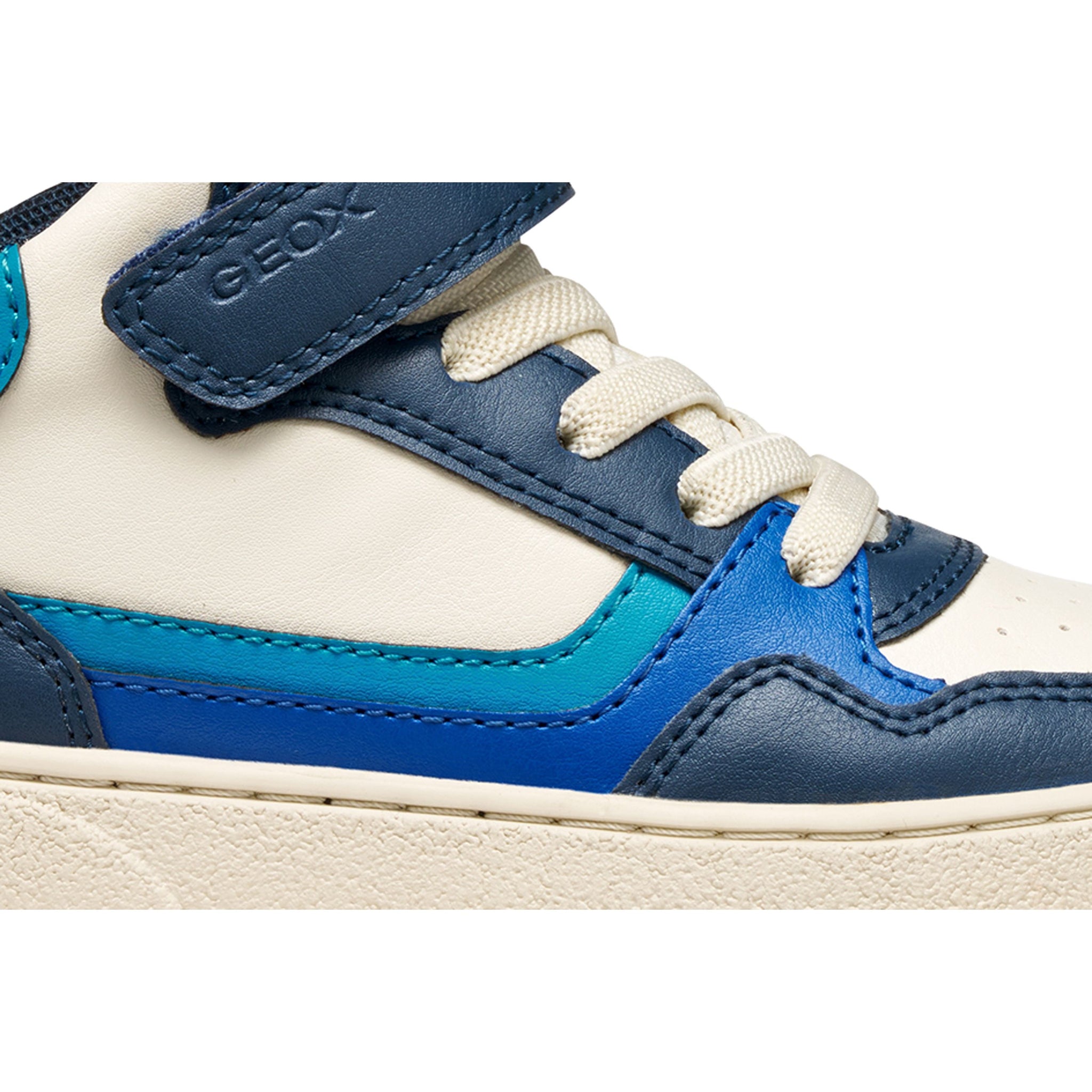 GEOX Theleven - Kids Hi-Top in White/Blue
