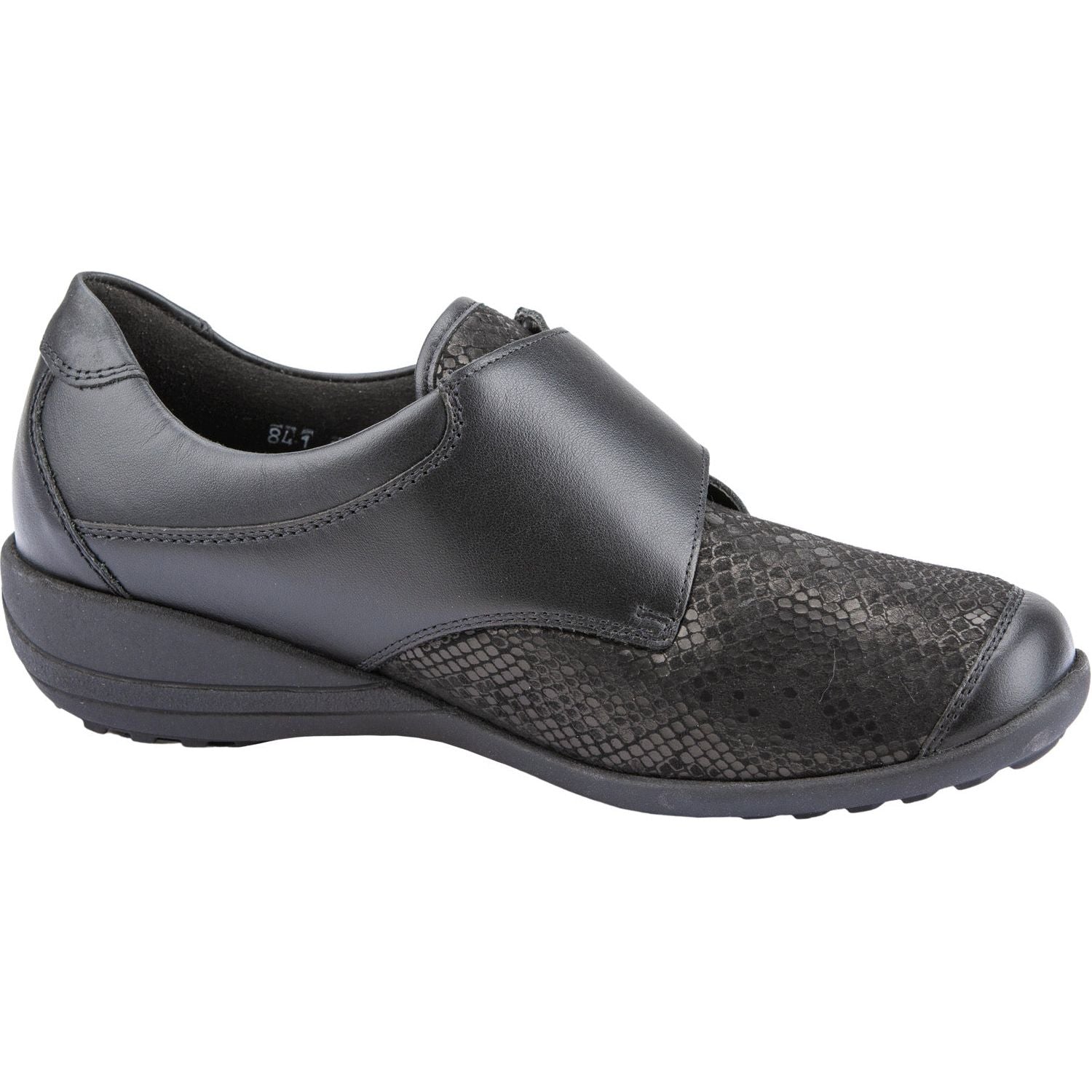 Waldlaufer Katja (K01304)- Ladies Wide Fit Velcro Shoe in Black | Waldlaufer Shoes & Boots | Wide fit Shoes | Wisemans | Bantry | West Cork | Cork | Ireland