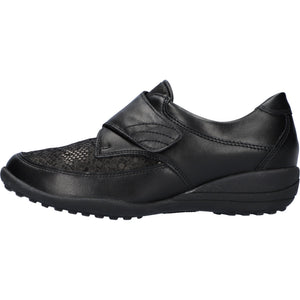 Waldlaufer Katja (K01304)- Ladies Wide Fit Velcro Shoe in Black | Waldlaufer Shoes & Boots | Wide fit Shoes | Wisemans | Bantry | West Cork | Cork | Ireland