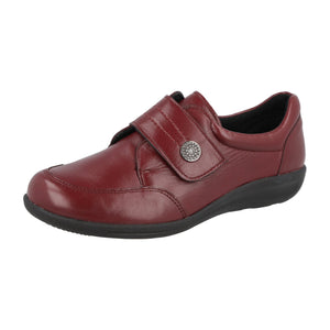 Easy B Lapland 2V (75074R) women's extra wide velcro shoe in Red Berry .| Easy B Shoes | Wide Fit Shoes | Personal Shoe Fitting Service | Wisemans | Bantry | West Cork | Munster | Ireland