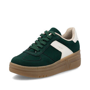 Rieker M7602 &nbsp;- Ladies Lace Trainer in Green | Rieker Shoes | Wisemans | Bantry | West Cork | Shoe Shop | Munster
