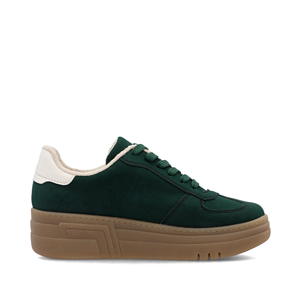 Rieker M7602 &nbsp;- Ladies Lace Trainer in Green | Rieker Shoes | Wisemans | Bantry | West Cork | Shoe Shop | Munster