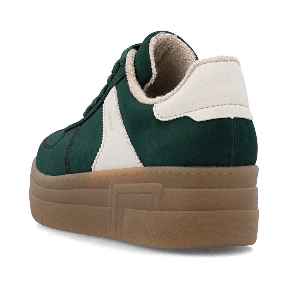 Rieker M7602 &nbsp;- Ladies Lace Trainer in Green | Rieker Shoes | Wisemans | Bantry | West Cork | Shoe Shop | Munster