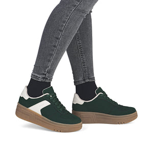 Rieker M7602 &nbsp;- Ladies Lace Trainer in Green | Rieker Shoes | Wisemans | Bantry | West Cork | Shoe Shop | Munster