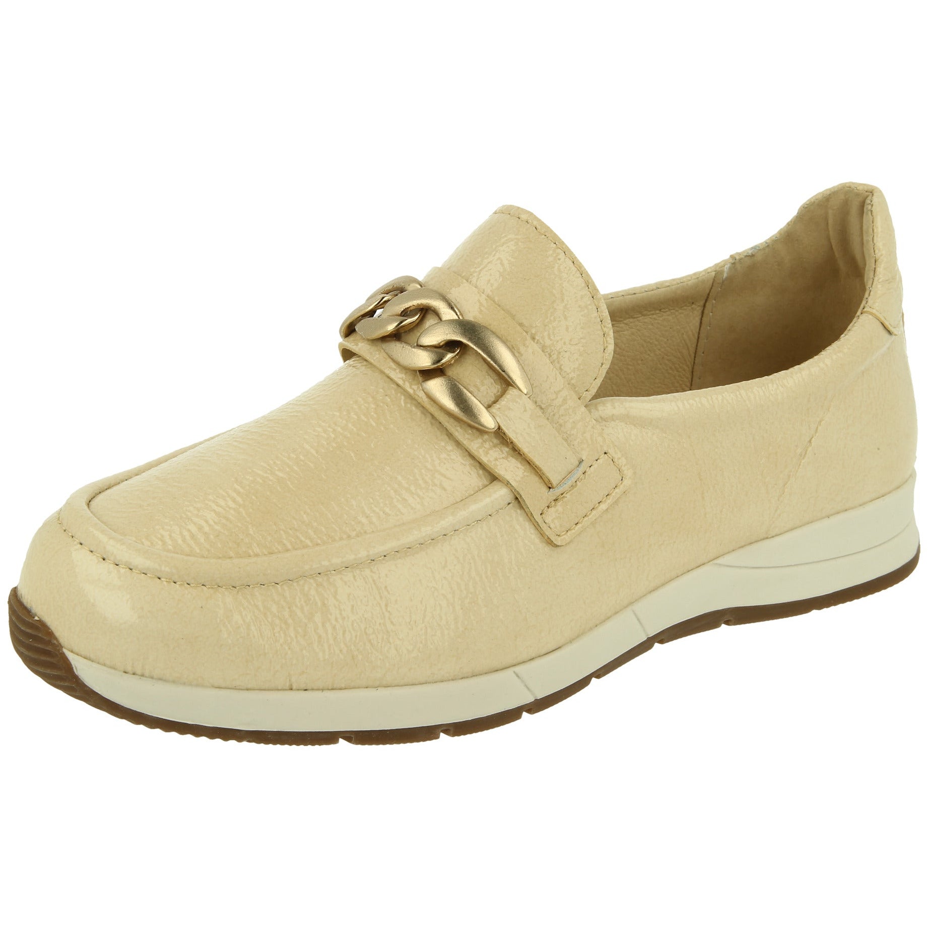 Easy B Mandarin 2V(75036H)-Ladies Wide Fit Loafer in Cream Patent .Easy B Shoes | Wide Fit Shoes | Personal Shoe Fitting Service | Wisemans | Bantry | West Cork | Munster | Ireland