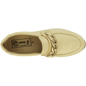 Easy B Mandarin 2V(75036H)-Ladies Wide Fit Loafer in Cream Patent .Easy B Shoes | Wide Fit Shoes | Personal Shoe Fitting Service | Wisemans | Bantry | West Cork | Munster | Ireland