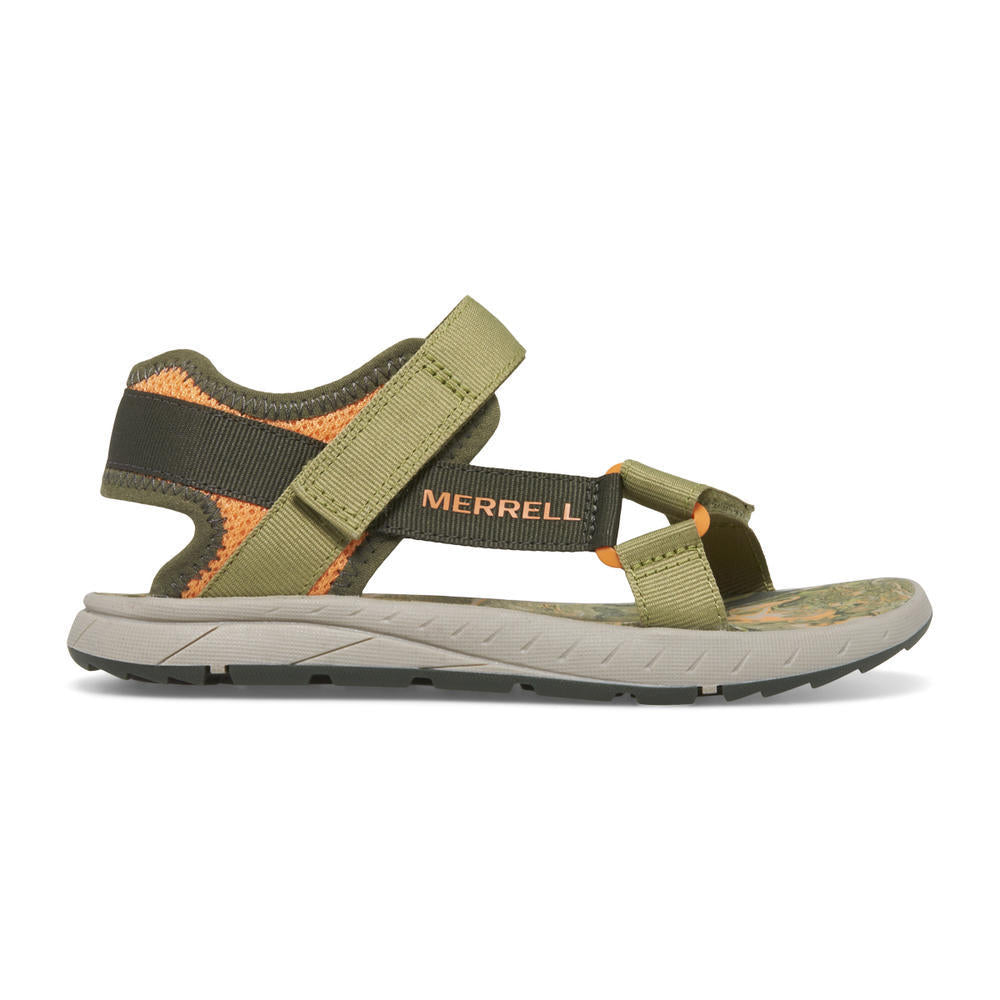 Merrell MK367534 - Childrens Walking Sandal in Olive. Merrell Hiking Boots & Shoes | Wisemans | Bantry | Shoe Shop | West Cork | Ireland