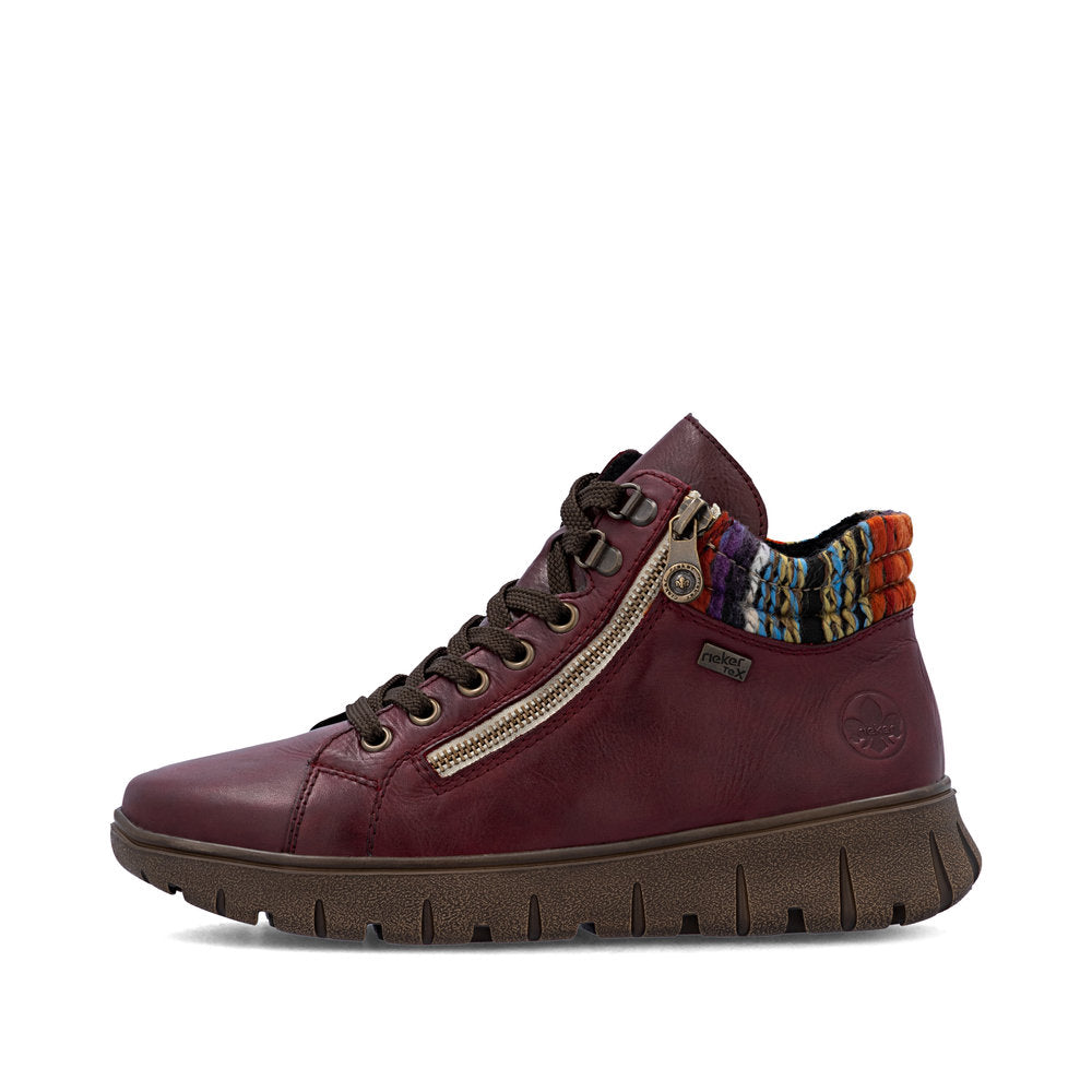 Rieker N1305- Ladies Ankle boot in Wine | Rieker Shoes | Wisemans | Bantry | Shoe Shop | Munster
