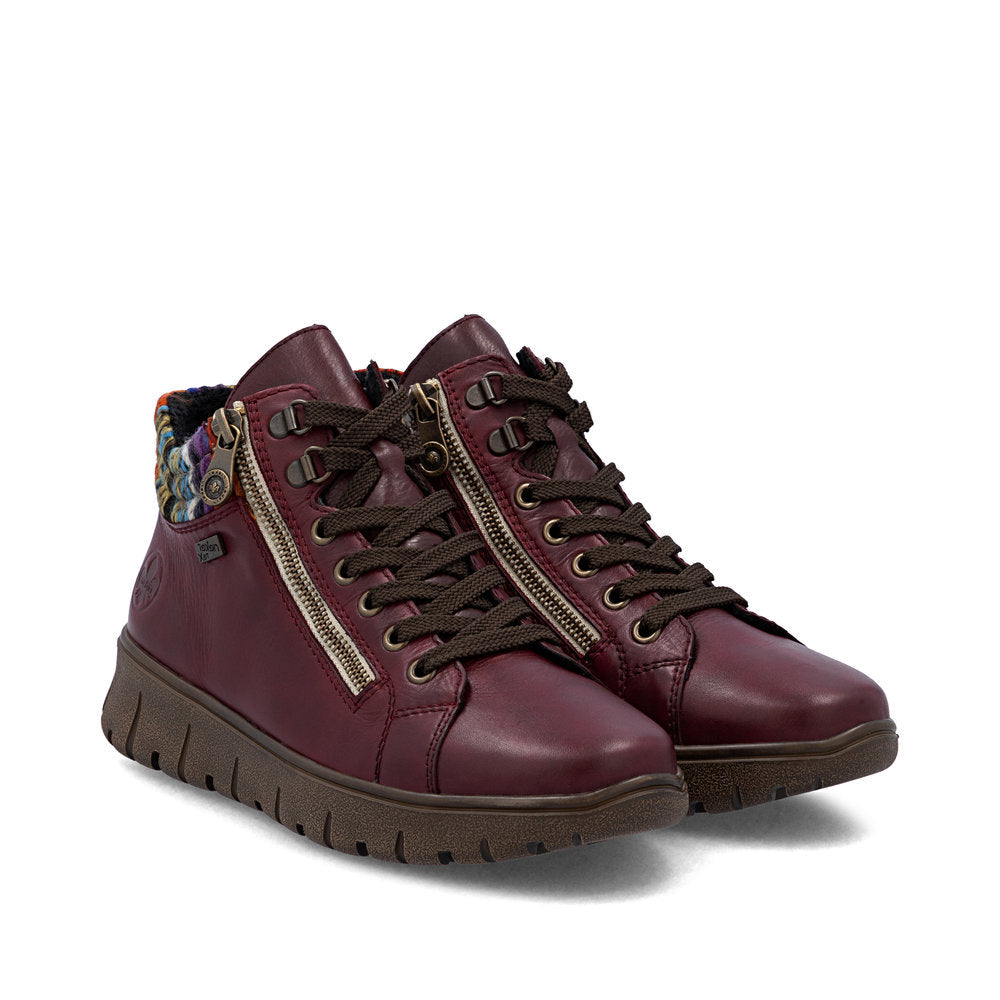 Rieker N1305- Ladies Ankle boot in Wine | Rieker Shoes | Wisemans | Bantry | Shoe Shop | Munster