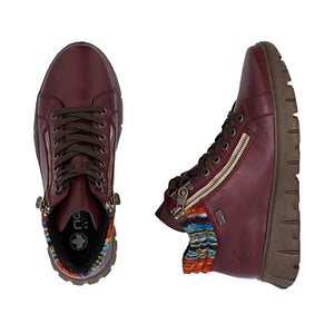 Rieker N1305- Ladies Ankle boot in Wine | Rieker Shoes | Wisemans | Bantry | Shoe Shop | Munster