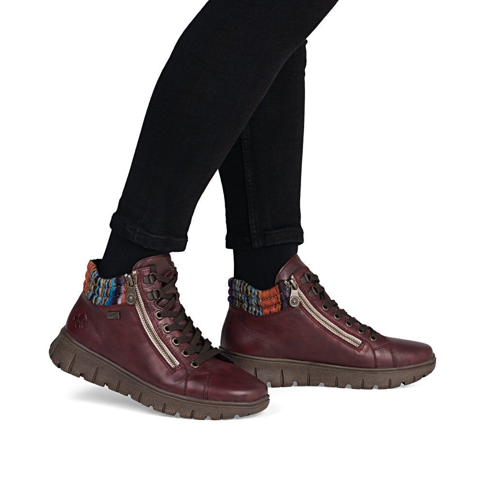 Rieker N1305- Ladies Ankle boot in Wine | Rieker Shoes | Wisemans | Bantry | Shoe Shop | Munster