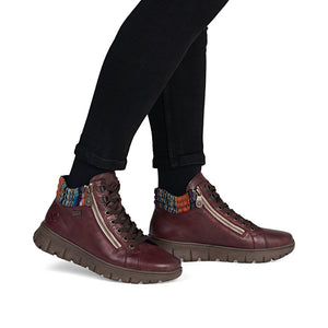Rieker N1305- Ladies Ankle boot in Wine | Rieker Shoes | Wisemans | Bantry | Shoe Shop | Munster