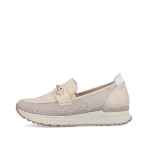 Rieker N7455 - Ladies Slip-On in Off-White | Rieker Shoes | Wisemans | Bantry | West Cork | Ireland