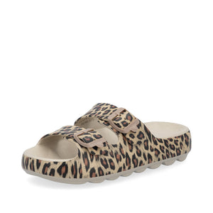 Rieker Evolution P2450 - Ladies Mule in Leopard Print | Rieker | Wisemans | Bantry | Shoe Shop | West Cork | Munster