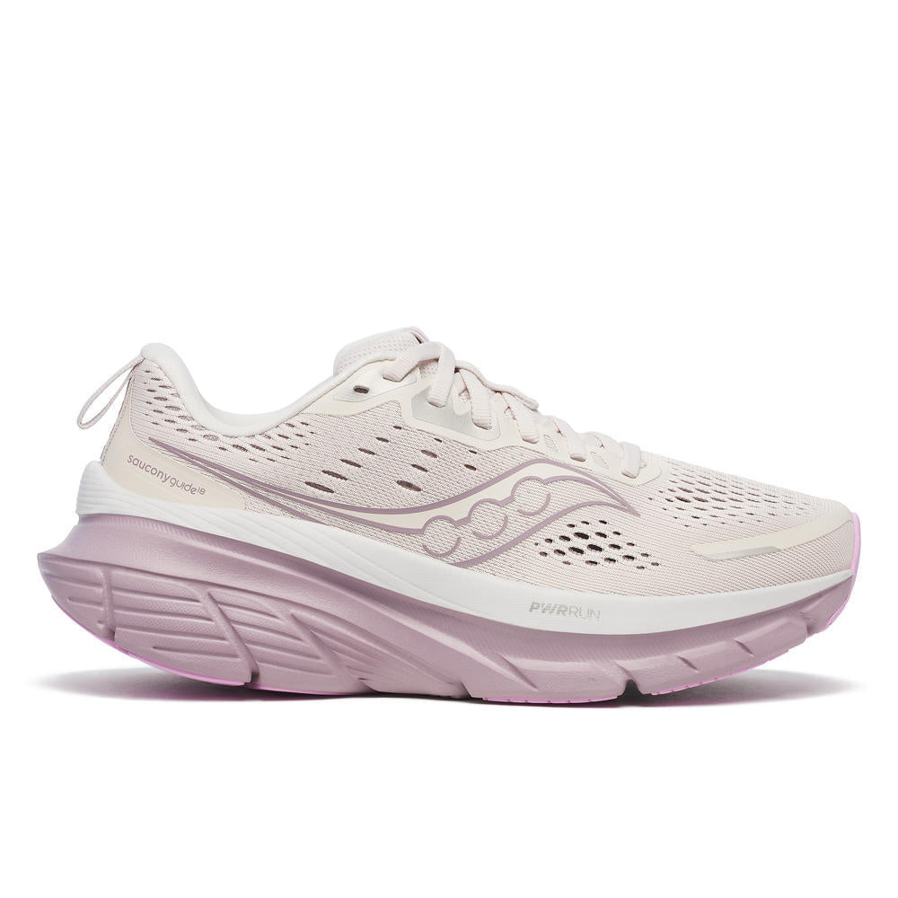 Saucony Guide 18 (S10998-142) - - Ladies Lace Trainer in Moon(Pale Pink) - Saucony Trainers | Wisemans | Bantry | Shoe Shop | West Cork | Munster