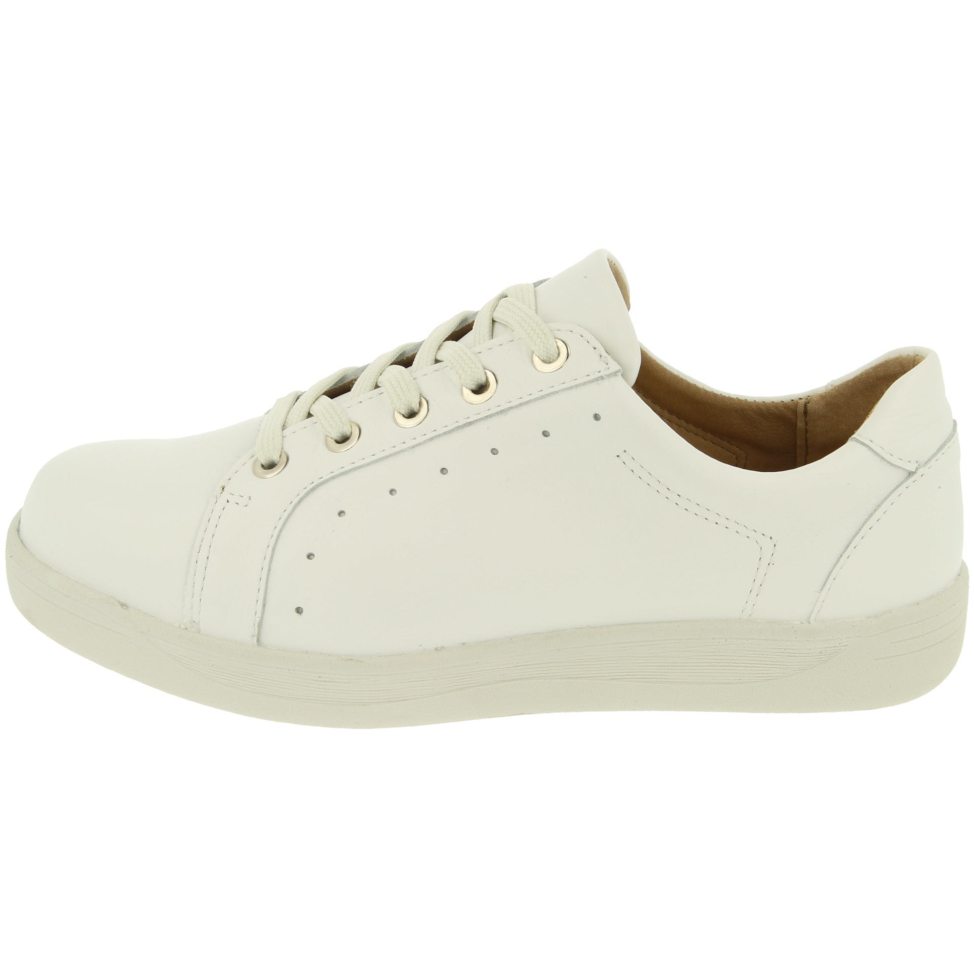 Easy B Sinead (78979W)- Ladies Wide Fit Trainer in White. Easy B Shoes | Wide Fit Shoes | Personal Shoe Fitting Service | Wisemans | Bantry | West Cork | Munster | Ireland