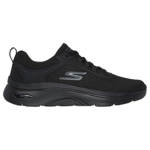 Sketchers Go Walk Sketchers Go Walk Arch Fit (125314)- Ladies Lace Trainer in Black | Wisemans | Bantry | West Cork | Shoe Shop | Munster | Ireland