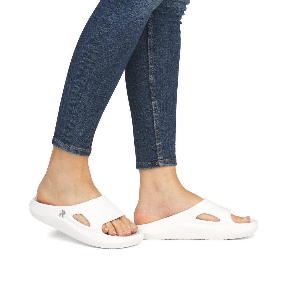 Rieker Evolution W3450 - Ladies Mule in Eggshell| Rieker | Wisemans | Bantry | Shoe Shop | West Cork | Munster