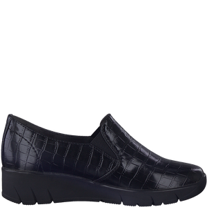 Jana 24662 - Ladies Slip on in Black Croc | Jana | Wisemans | Bantry | Shoe Shop | West Cork | Munster | Ireland