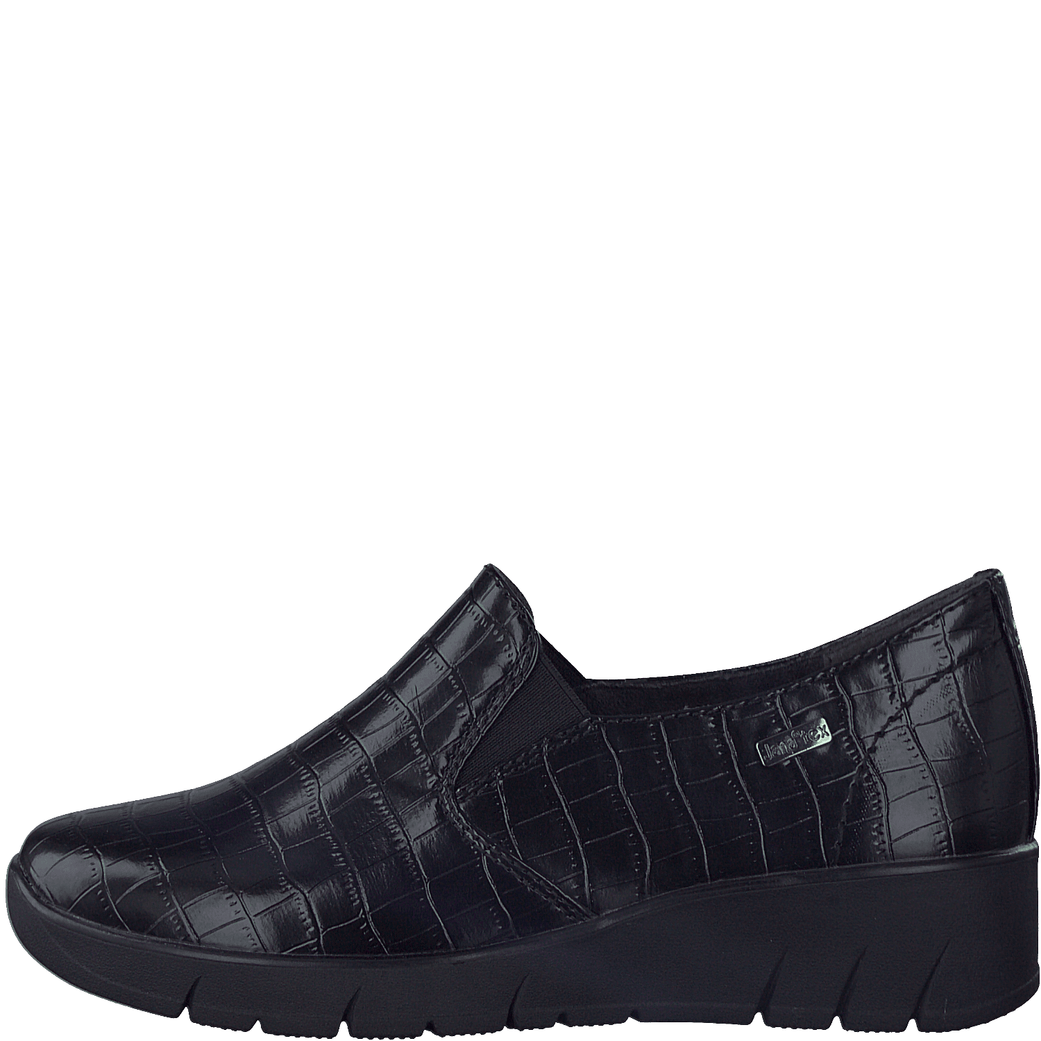 Jana 24662 - Ladies Slip on in Black Croc | Jana | Wisemans | Bantry | Shoe Shop | West Cork | Munster | Ireland
