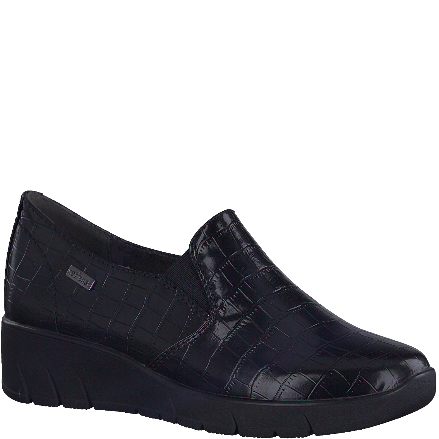 Jana 24662 - Ladies Slip on in Black Croc | Jana | Wisemans | Bantry | Shoe Shop | West Cork | Munster | Ireland
