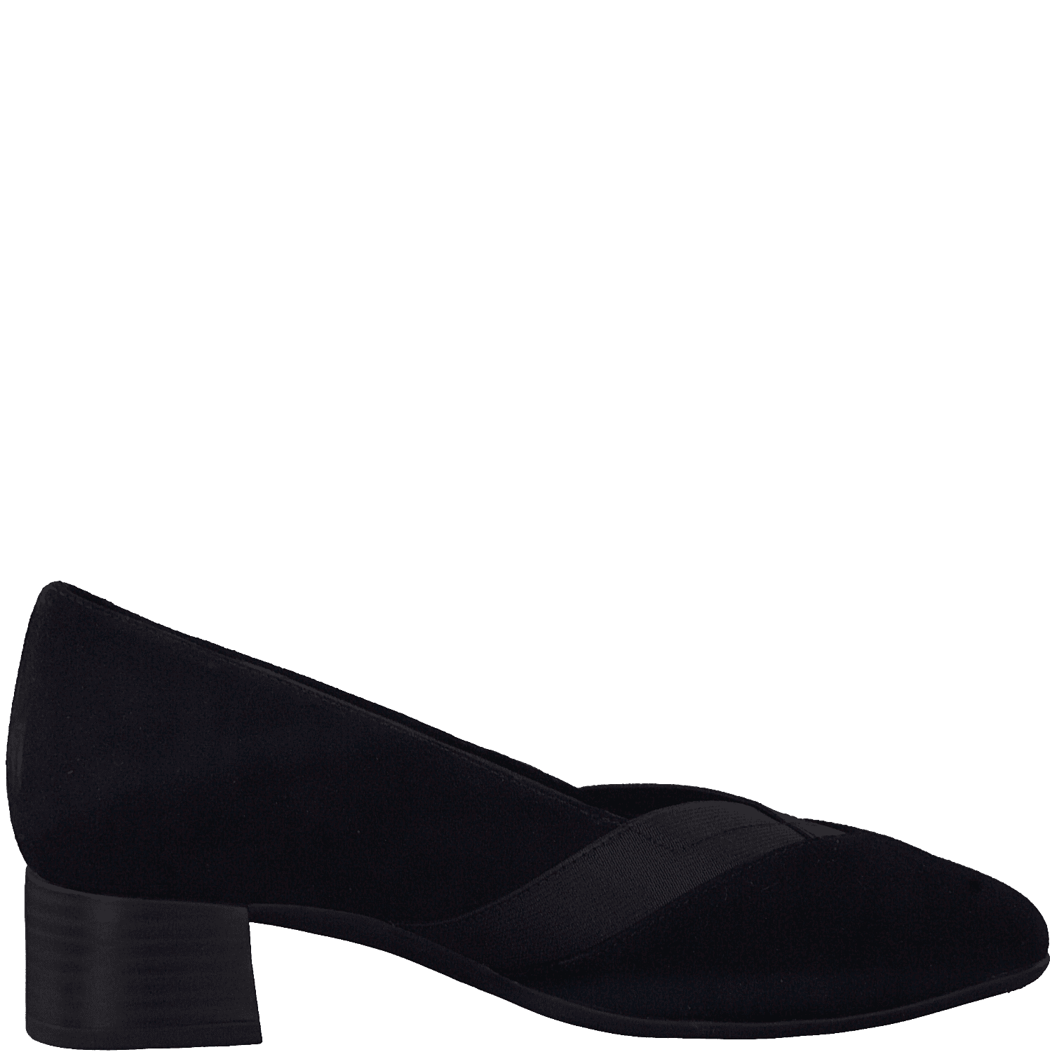 Tamaris 8-84306  - Ladies Court Shoe in Black Suede | Tamaris | Wisemans | Bantry | Shoe Shop | West Cork | Munster | Ireland