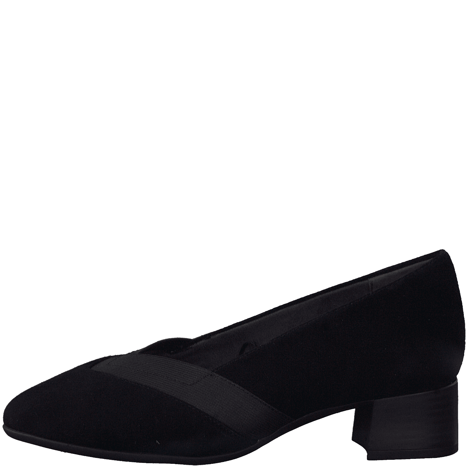 Tamaris 8-84306  - Ladies Court Shoe in Black Suede | Tamaris | Wisemans | Bantry | Shoe Shop | West Cork | Munster | Ireland