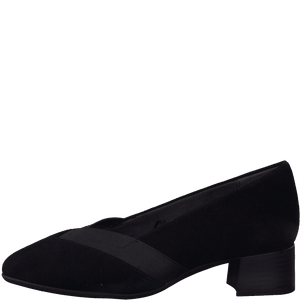 Tamaris 8-84306  - Ladies Court Shoe in Black Suede | Tamaris | Wisemans | Bantry | Shoe Shop | West Cork | Munster | Ireland