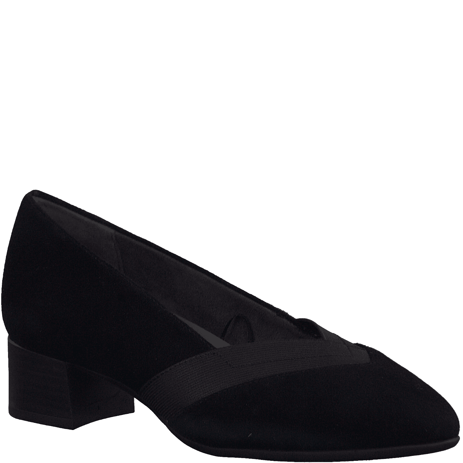 Tamaris 8-84306  - Ladies Court Shoe in Black Suede | Tamaris | Wisemans | Bantry | Shoe Shop | West Cork | Munster | Ireland