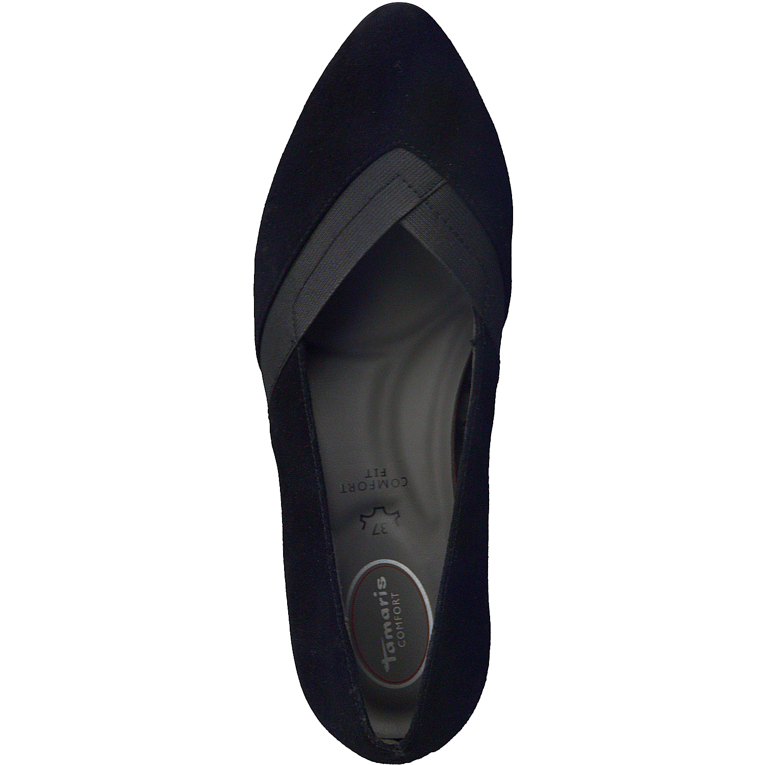 Tamaris 8-84306  - Ladies Court Shoe in Black Suede | Tamaris | Wisemans | Bantry | Shoe Shop | West Cork | Munster | Ireland