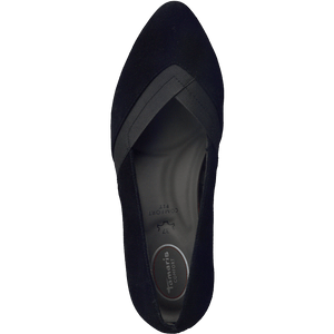 Tamaris 8-84306  - Ladies Court Shoe in Black Suede | Tamaris | Wisemans | Bantry | Shoe Shop | West Cork | Munster | Ireland