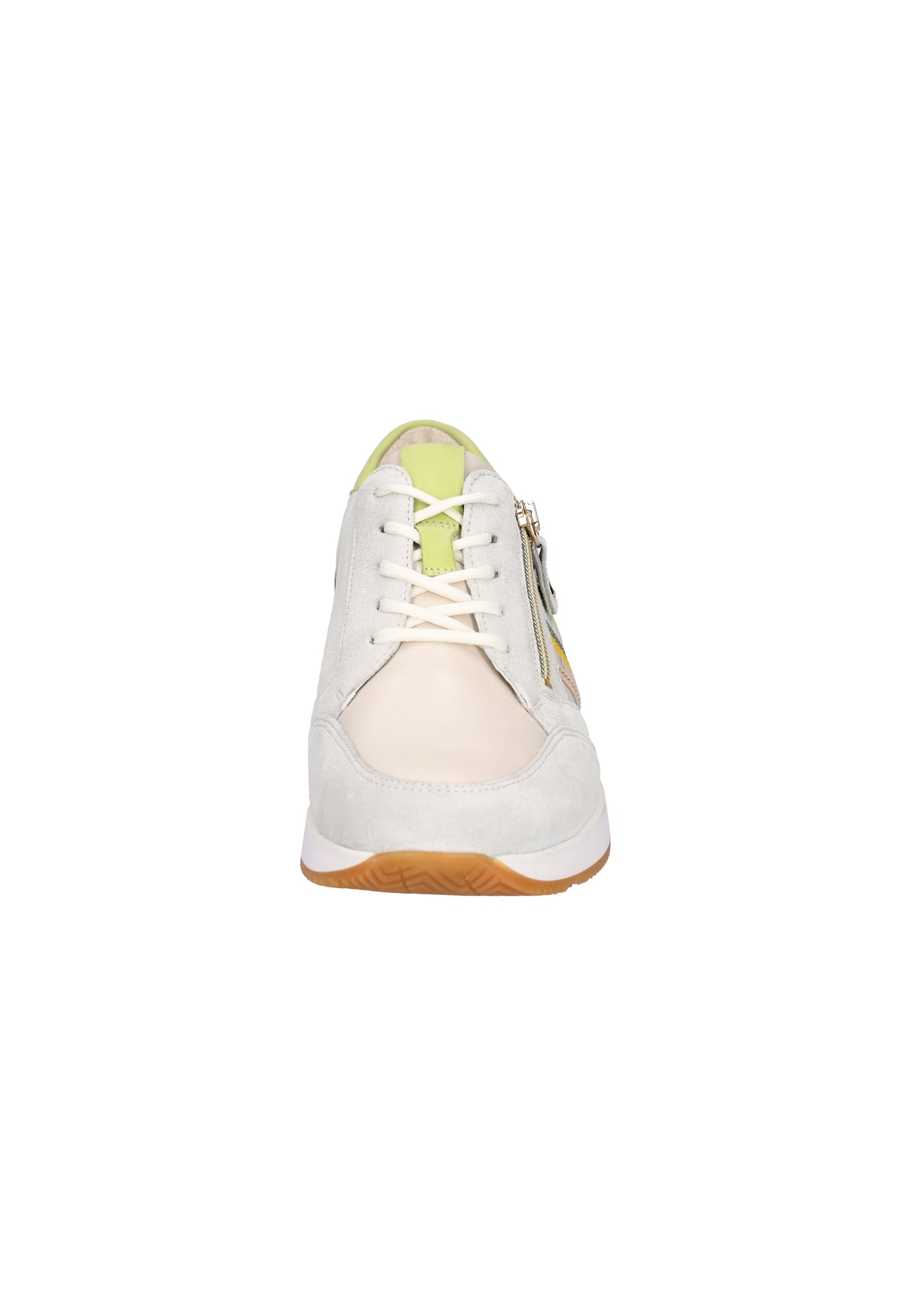 Waldlaufer Agnes (935008)- Ladies Lace with Zip Trainer in Cream Multi |Waldlaufer Shoes | Wide Fit | Wisemans | Bantry | Shoe Shop | Munster | Ireland