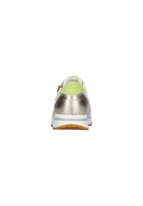 Waldlaufer Agnes (935008)- Ladies Lace with Zip Trainer in Cream Multi |Waldlaufer Shoes | Wide Fit | Wisemans | Bantry | Shoe Shop | Munster | Ireland