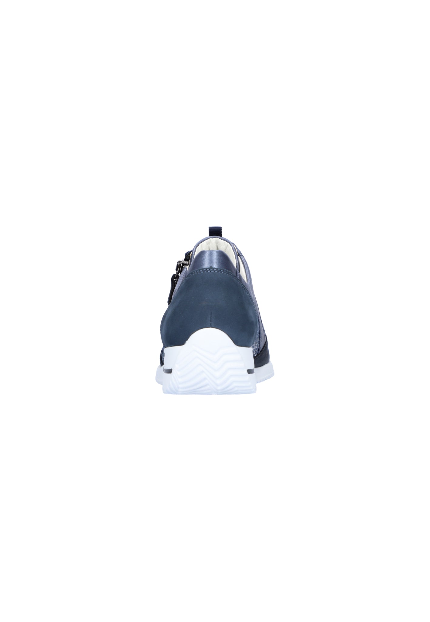 Waldlaufer Himona (980008) - Ladies Low Wedge Lace with Zip In Navy Combi | Waldlaufer Shoes | Wide Fit | Wisemans | Bantry | Shoe Shop | Munster | Ireland