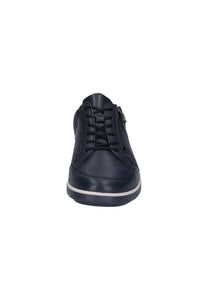 Waldlaufer Klemens (633005)-Mens Wide Fit Lace with Zip Shoe in Navy - Waldlaufer Shoes | Wide Fit | Wisemans | Bantry | Shoe Shop | Munster | Ireland