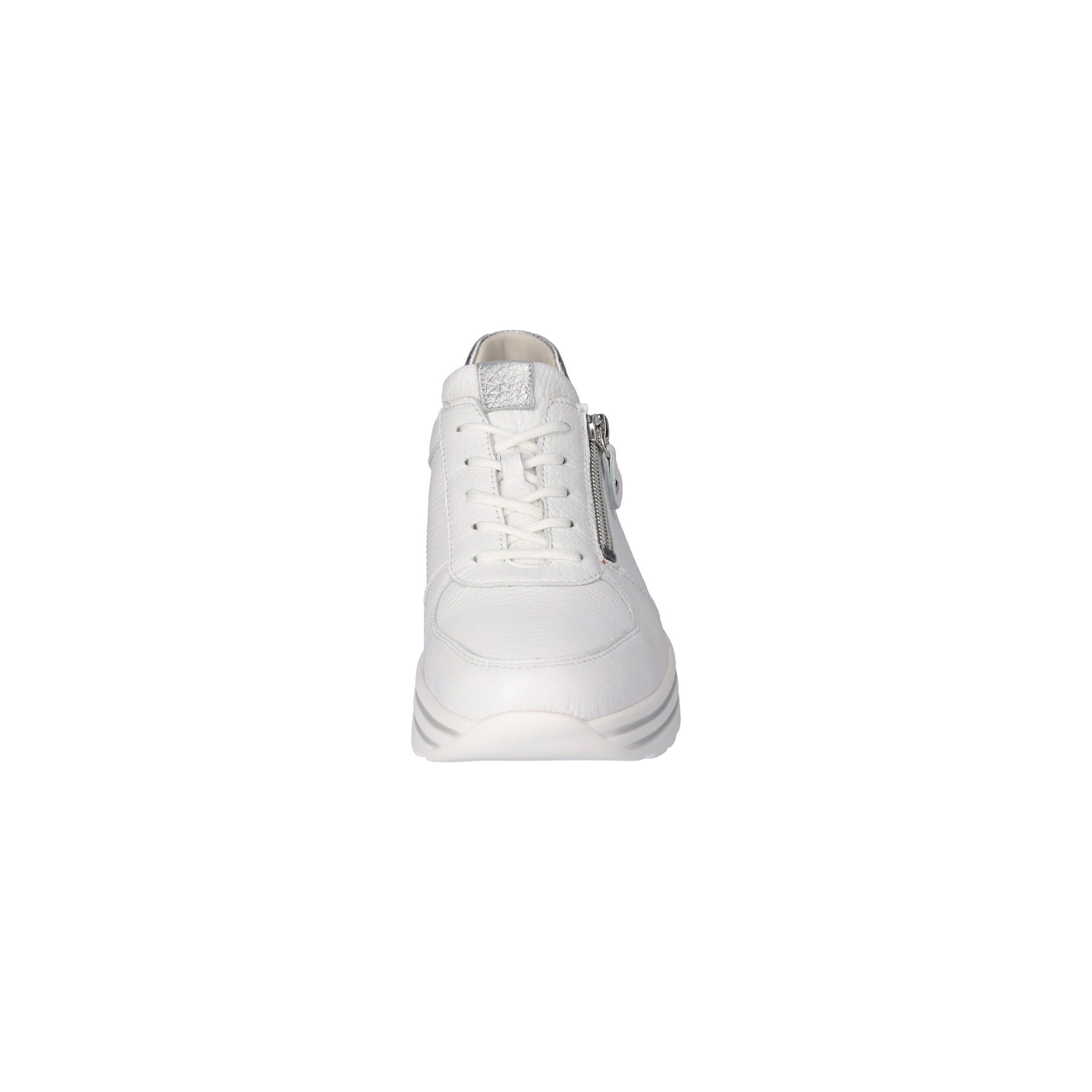 Waldlaufer Lana (7580009)- Ladies Lace with Zip Platform Trainer in White |&nbsp;Waldlaufer Shoes | Wide Fit | Wisemans | Bantry | Shoe Shop | Munster | Ireland