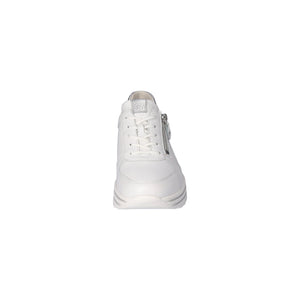 Waldlaufer Lana (7580009)- Ladies Lace with Zip Platform Trainer in White |&nbsp;Waldlaufer Shoes | Wide Fit | Wisemans | Bantry | Shoe Shop | Munster | Ireland