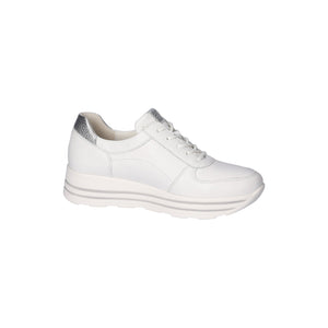 Waldlaufer Lana (7580009)- Ladies Lace with Zip Platform Trainer in White |&nbsp;Waldlaufer Shoes | Wide Fit | Wisemans | Bantry | Shoe Shop | Munster | Ireland