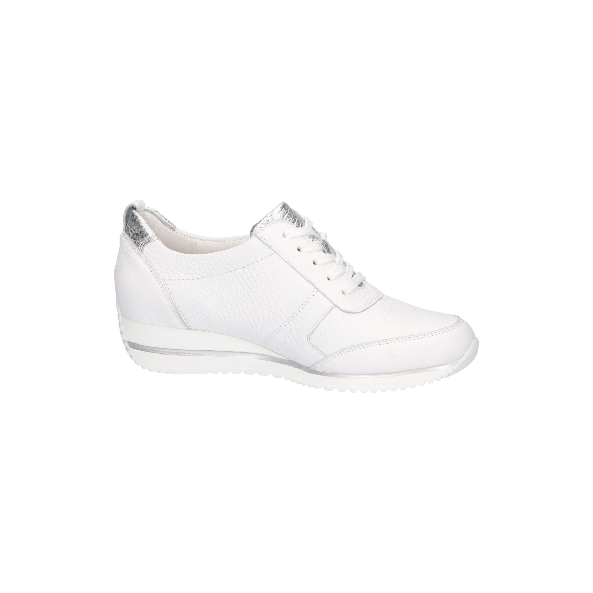 Waldlaufer Himona (980007)- Ladies Low Wedge Lace with Zip Shoe in White | Waldlaufer Shoes | Wide Fit | Wisemans | Bantry | Shoe Shop | Munster | Ireland