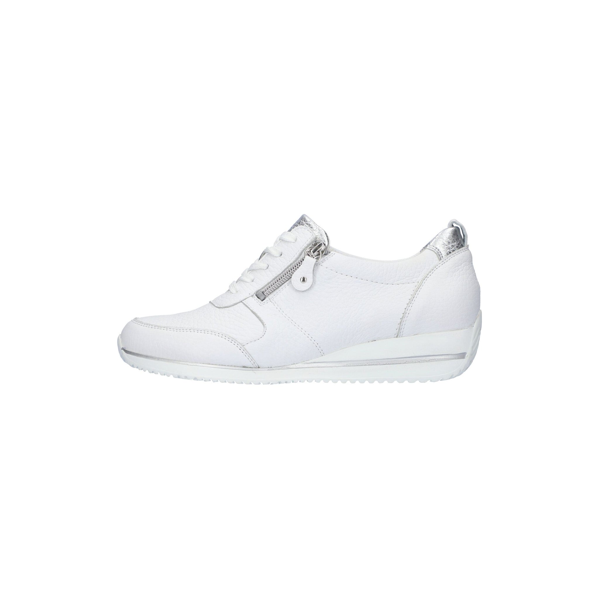 Waldlaufer Himona (980007)- Ladies Low Wedge Lace with Zip Shoe in White | Waldlaufer Shoes | Wide Fit | Wisemans | Bantry | Shoe Shop | Munster | Ireland