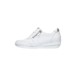 Waldlaufer Himona (980007)- Ladies Low Wedge Lace with Zip Shoe in White | Waldlaufer Shoes | Wide Fit | Wisemans | Bantry | Shoe Shop | Munster | Ireland