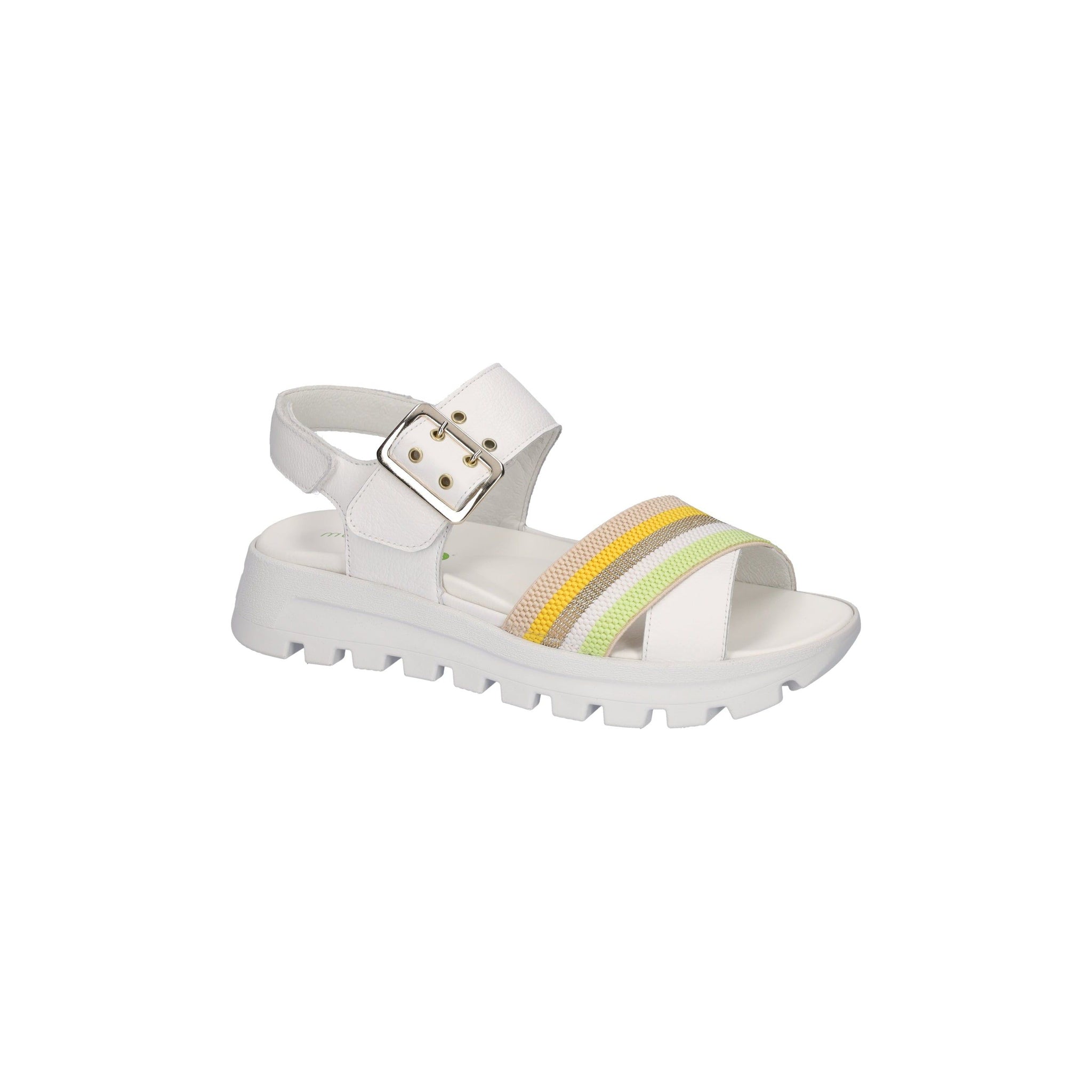 Waldlaufer Nele (730003) - Ladies Sandal in White Multi 
Shoes | Wide Fit | Wisemans | Bantry | Shoe Shop | Munster | Ireland

